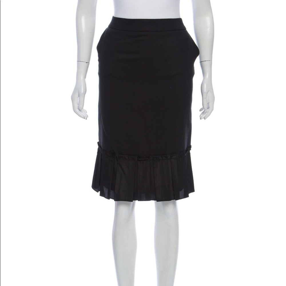 Dolce & Gabbana Pleated Knee-Length Skirt - M